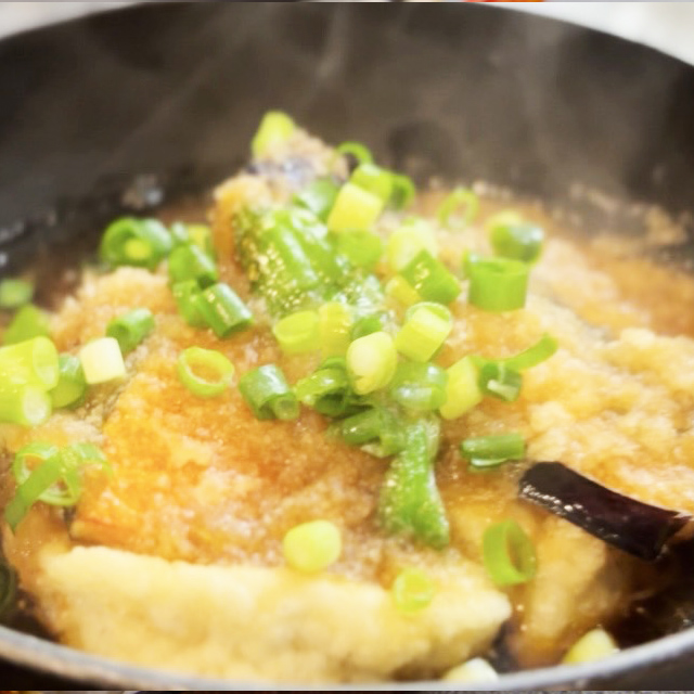 豆腐と野菜の揚げ出し